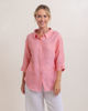 3/4 Sleeve Boyfriend Shirt - Tangerine | Seesaw