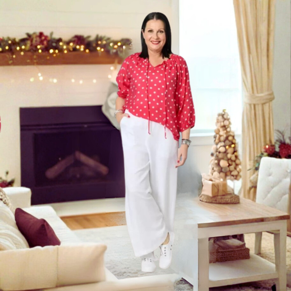 French Rose Shirt - Red/White | Gordon Smith