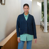 The Shoreline Cardigan- Navy | Namastai