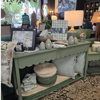 Lucille Sage Scallop Console Table | Pinewood/MDF/Veneer