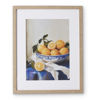 Orange Blue China Bowl Framed Print -  40cm x 50cm  Madras Link