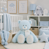My First Teddy - Baby Blue 40cm  Demdaco