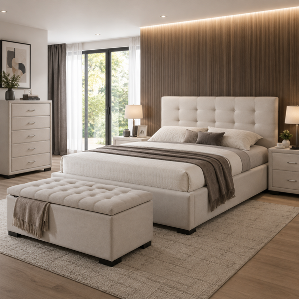 Bronte Fabric Bed  Queen