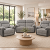 Angus Single Electric Recliner   Graphite Fabric