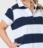 Riviera Polo Dress - Navy/White | Gordon Smith