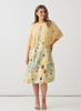 Crochet Jacket with Shell Button – Yellow